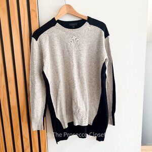 JCrew Colorblock Women's Sweater Grey and Black (S)